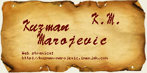 Kuzman Marojević vizit kartica